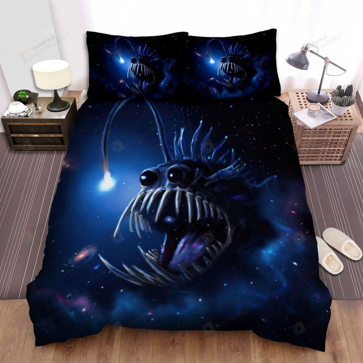 The Wild Animal - The Galaxy Anglerfish Bed Sheets Spread Duvet Cover Bedding Sets