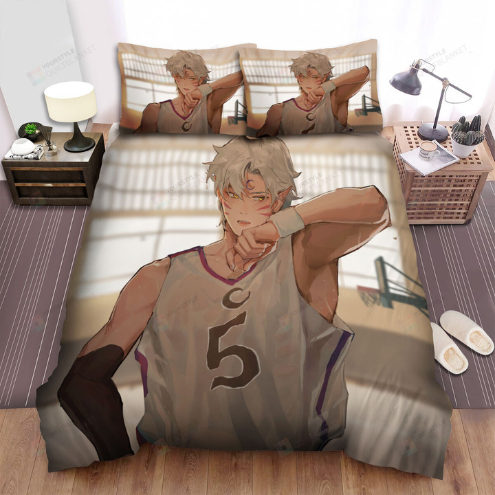 Yashahime: Princess Half-Demon Sesshomaru In Basketball Uniform Artwork Bed Sheets Spread Duvet Cover Bedding Sets