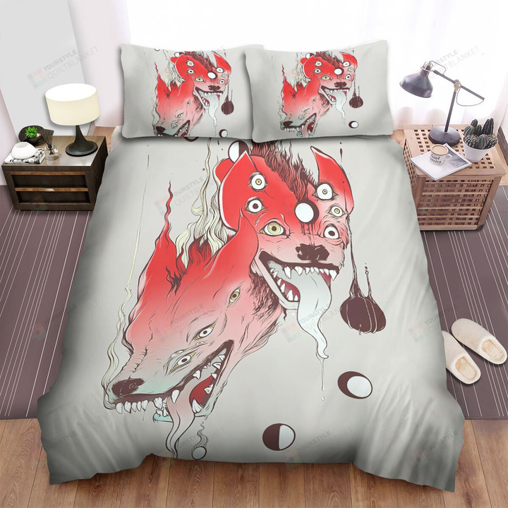 The Wild Aninmal - The Hyena Monster Art Bed Sheets Spread Duvet Cover Bedding Sets