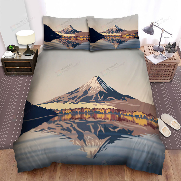 Mount Fuji Art Japan Landmark Bed Sheets Spread Comforter Duvet Cover Bedding Sets
