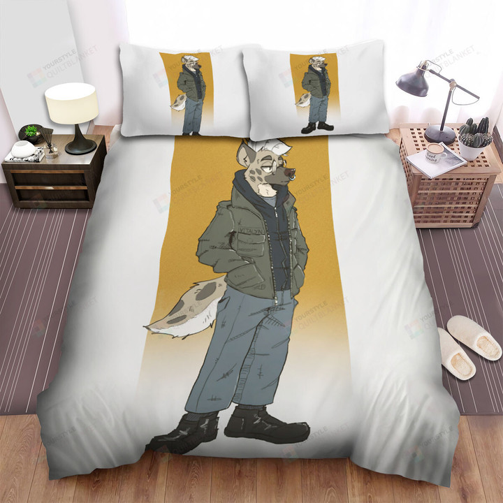 The Wildlife - The Hyena In The Jacket Art Bed Sheets Spread Duvet Cover Bedding Sets