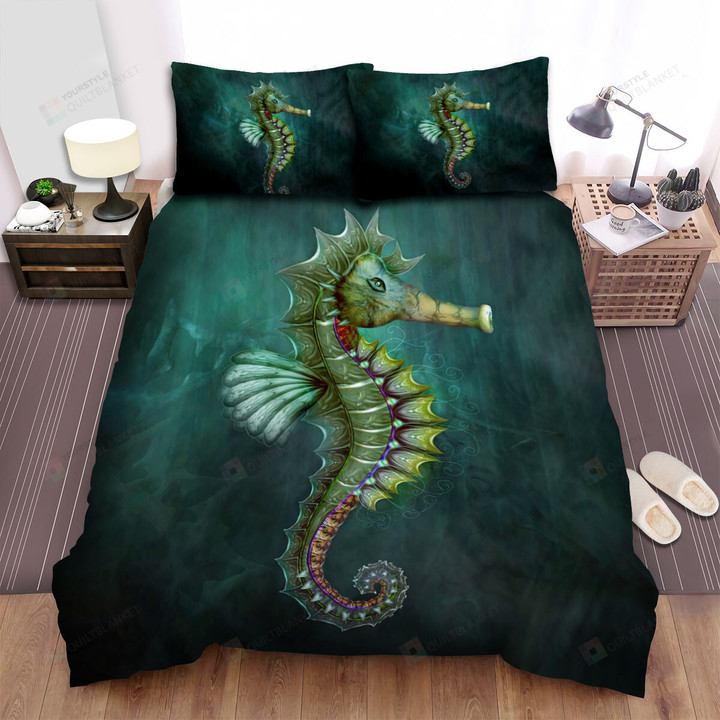 The Wild Animal - The Seahorse Portrait Art Bed Sheets Spread Duvet Cover Bedding Sets