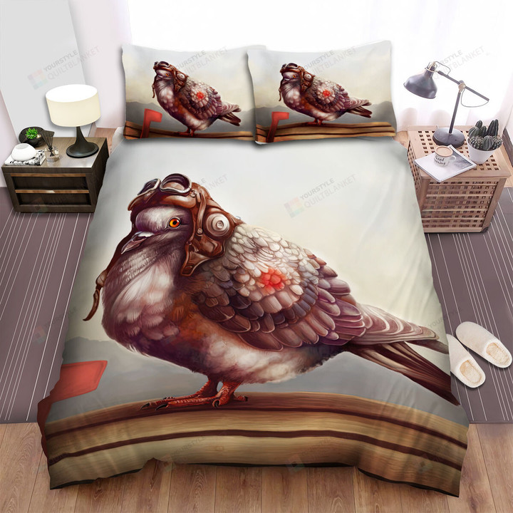 The Wildlife - The Pigeon Pilot On A Bench Art Bed Sheets Spread Duvet Cover Bedding Sets
