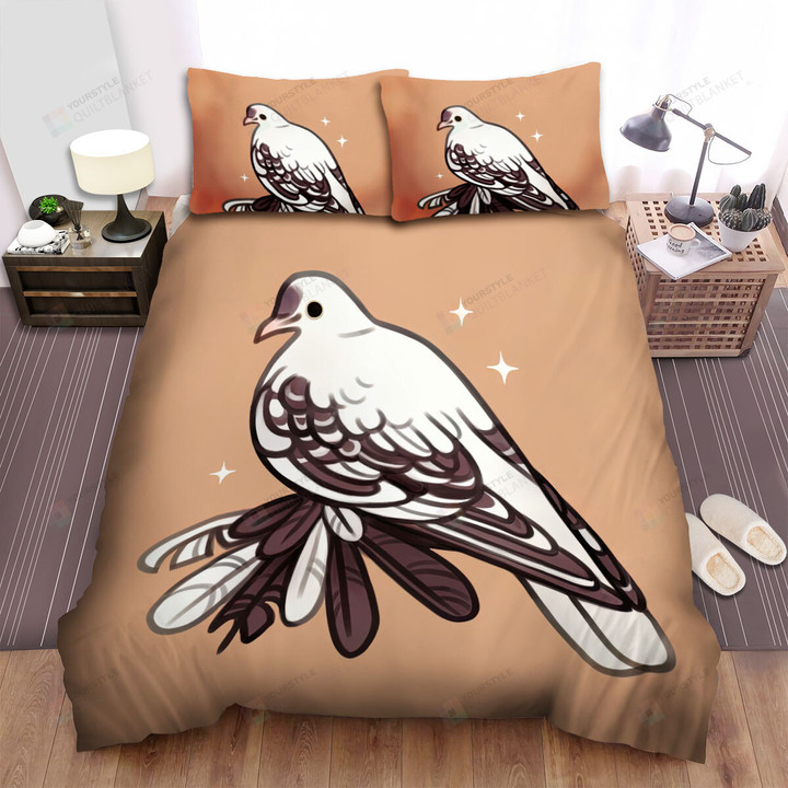 The Wildlife - The Sparkle Pigeon On A Tree Bed Sheets Spread Duvet Cover Bedding Sets