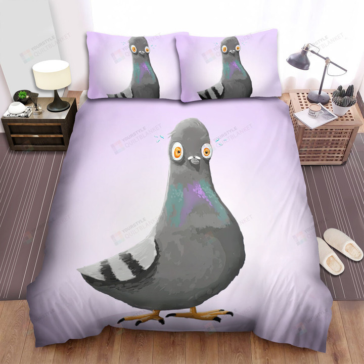 The Wildlife - The Pigeon Standing Portrait Bed Sheets Spread Duvet Cover Bedding Sets