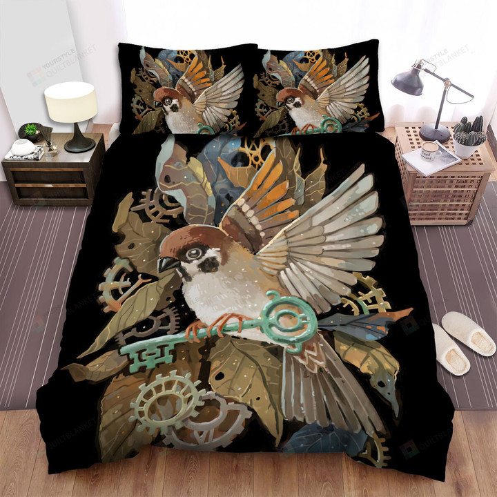 The Wild Animal - The Sparrow Keeping A Key Bed Sheets Spread Duvet Cover Bedding Sets