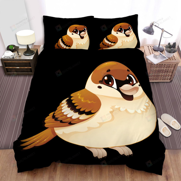 The Wild Animal - The Fatty Sparrow Clipart Bed Sheets Spread Duvet Cover Bedding Sets