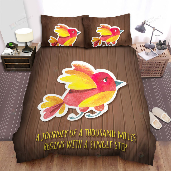 The Wild Animal - The Sparrow Started With A Single Step Bed Sheets Spread Duvet Cover Bedding Sets