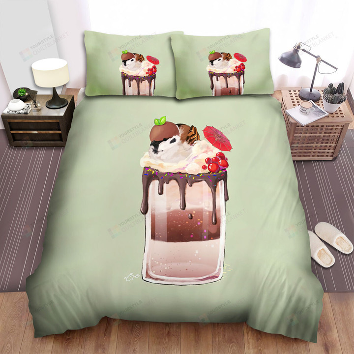 The Wild Animal - The Sparrow Cream Bed Sheets Spread Duvet Cover Bedding Sets