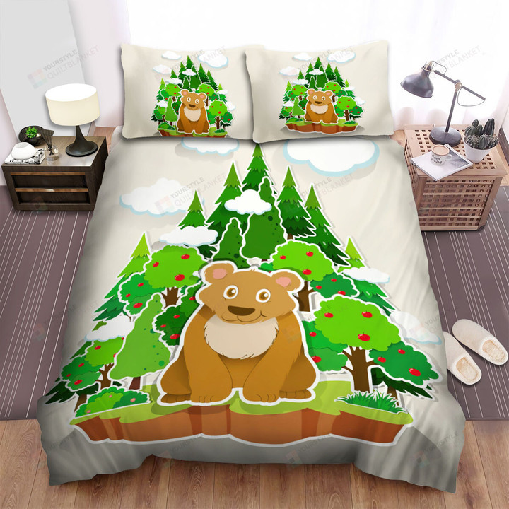 The Grizzly Bear In The Island Bed Sheets Spread Duvet Cover Bedding Sets