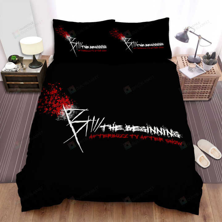 B: The Beginning Official Anime Logo Bed Sheets Spread Duvet Cover Bedding Sets