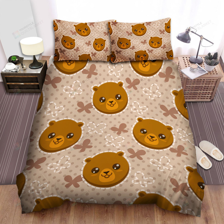 The Grizzly Bear So Cute Bed Sheets Spread Duvet Cover Bedding Sets