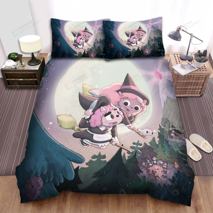 Summer Camp Island Susie And Betsy Artwork Bed Sheets Spread Duvet Cover Bedding Sets