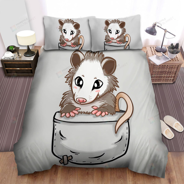 The Wild Animal - The Opossum In The Pocket Bed Sheets Spread Duvet Cover Bedding Sets