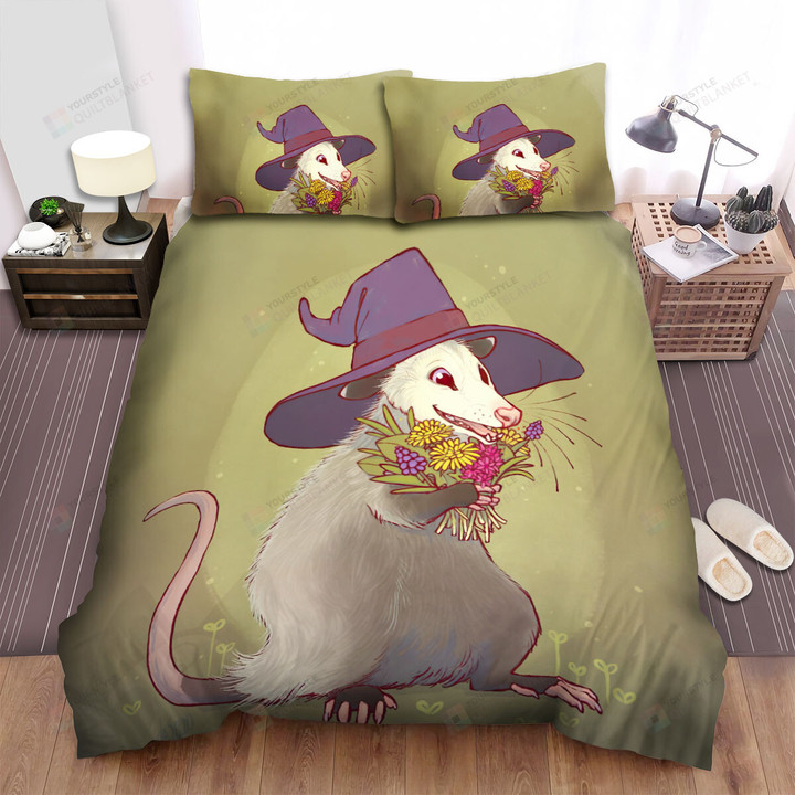 The Wild Animal - The Cute Opossum Wizard Bed Sheets Spread Duvet Cover Bedding Sets