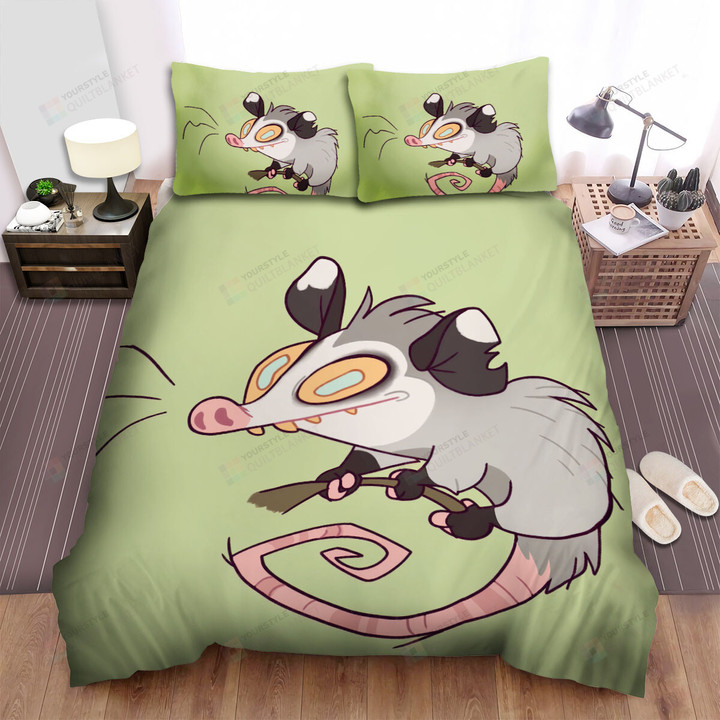 The Wild Animal - The Big Eyes Opossum Bed Sheets Spread Duvet Cover Bedding Sets