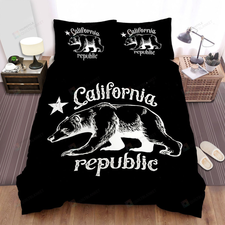 The Grizzly Bear Of California Republic Bed Sheets Spread Duvet Cover Bedding Sets