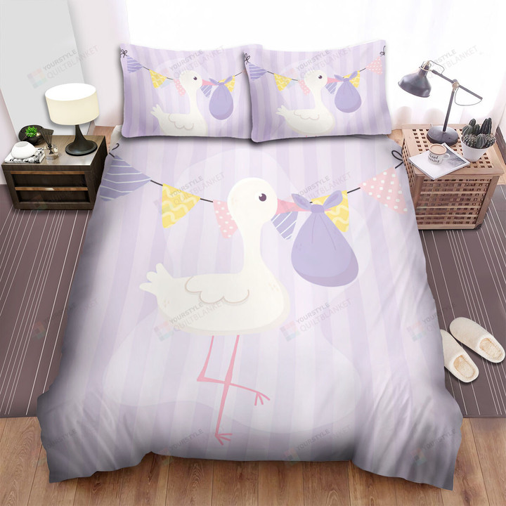 The White Stork Walking Bed Sheets Spread Duvet Cover Bedding Sets