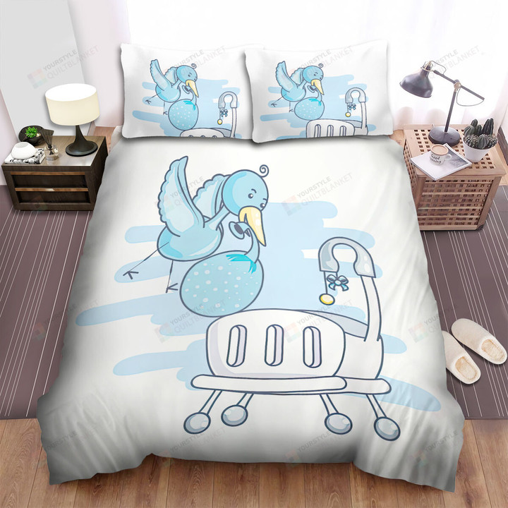 The Blue Stork Putting A Blue Bag Bed Sheets Spread Duvet Cover Bedding Sets