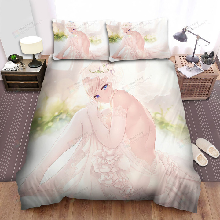 Haganai Sena Kashiwazaki In Wedding Dress Artwork Bed Sheets Spread Duvet Cover Bedding Sets