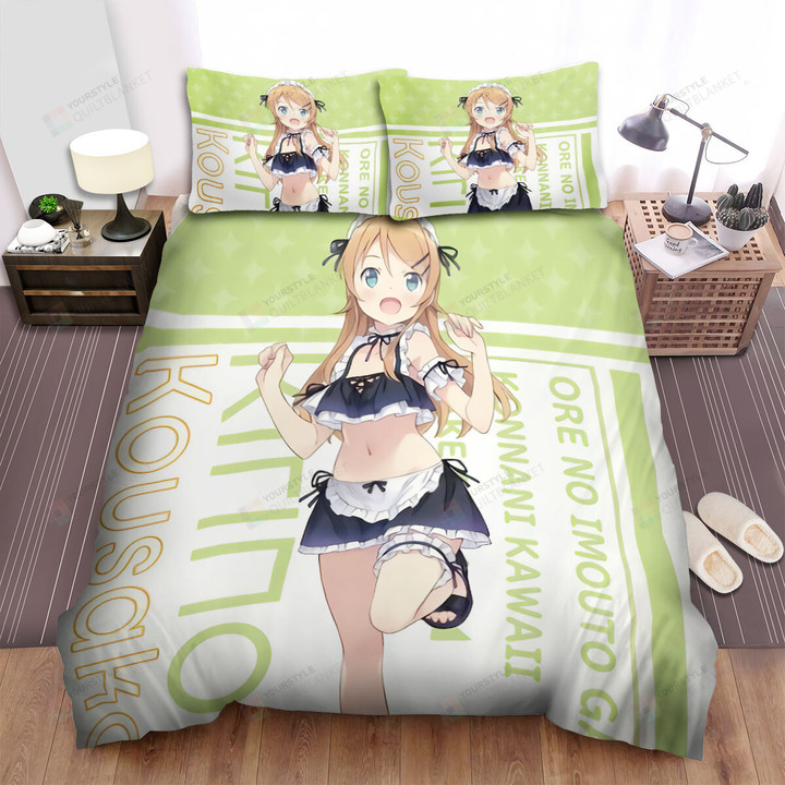 My Little Sister Can't Be This Cute Kousaka Kirino In Maid Costume Poster Bed Sheets Spread Duvet Cover Bedding Sets