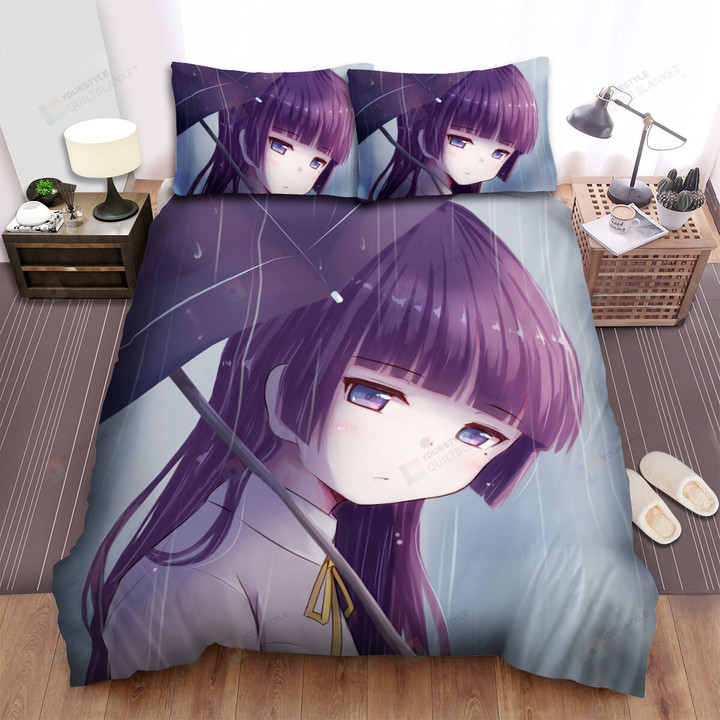 My Little Sister Can't Be This Cute Ruri Gokou In The Rain Bed Sheets Spread Duvet Cover Bedding Sets
