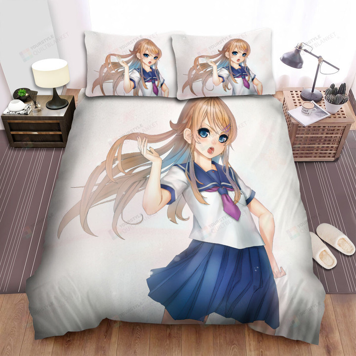 My Little Sister Can't Be This Cute Kousaka Kirino Portrait Illustration Bed Sheets Spread Duvet Cover Bedding Sets