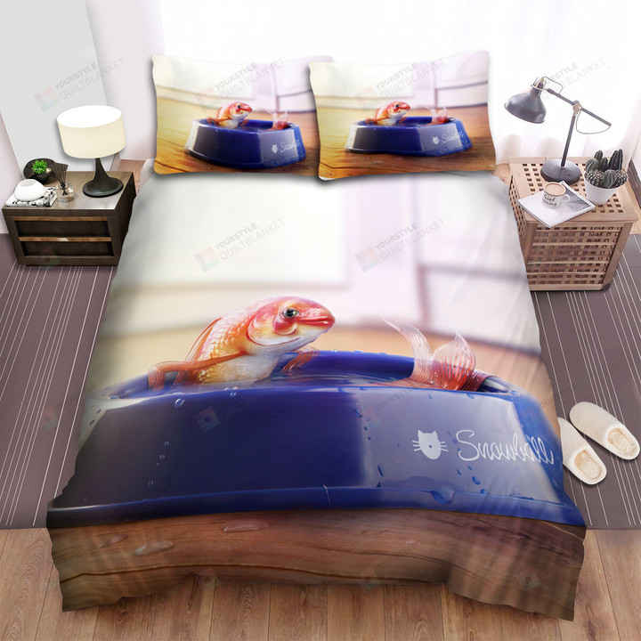 The Goldfish In The Bowl Bed Sheets Spread Duvet Cover Bedding Sets