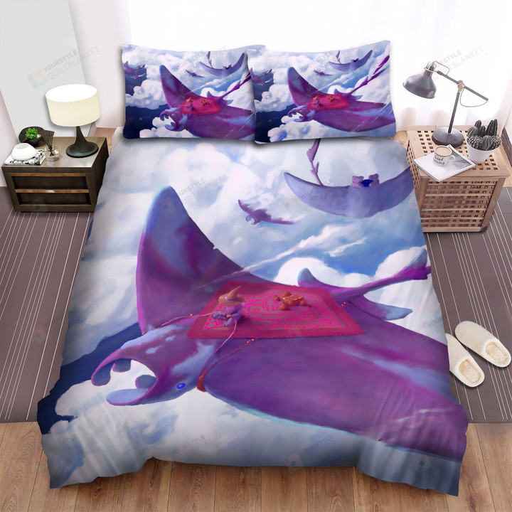 The Fisher On The Ray Fish Bed Sheets Spread Duvet Cover Bedding Sets