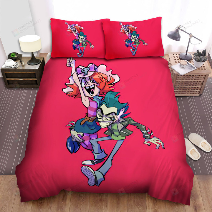 Long Gone Gulch Jawhide & Snag The Sweet Couple Bed Sheets Spread Duvet Cover Bedding Sets