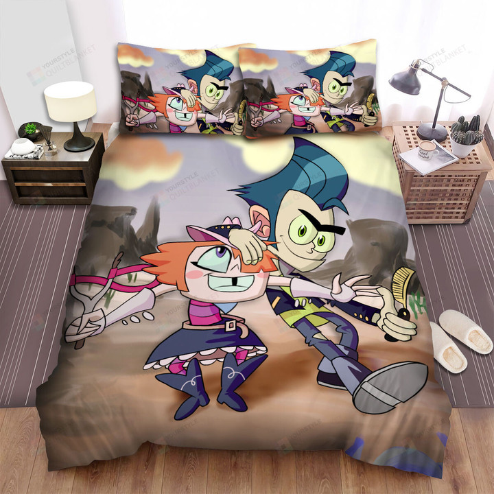 Long Gone Gulch Jawhide & Snag Digital Drawing Bed Sheets Spread Duvet Cover Bedding Sets