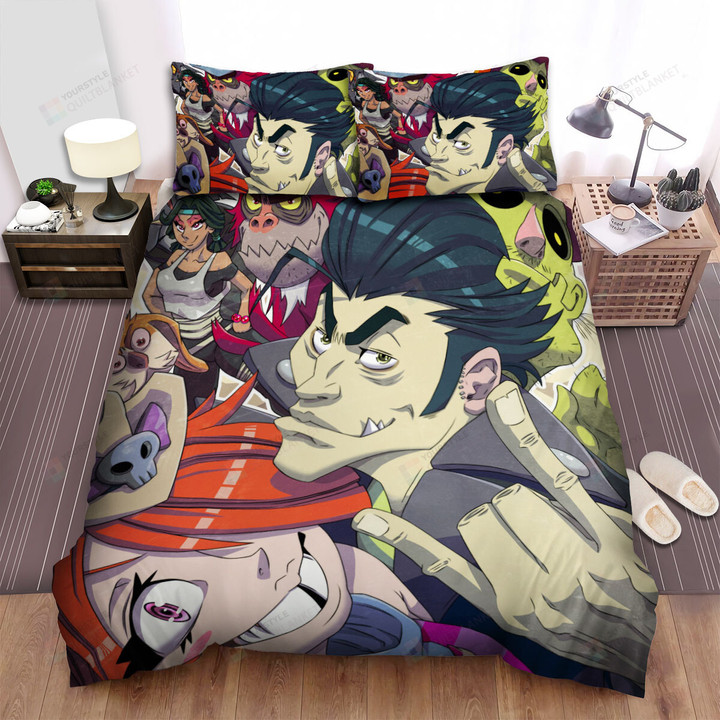 Long Gone Gulch Characters Taking A Selfie Bed Sheets Spread Duvet Cover Bedding Sets