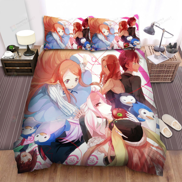 Penguindrum Main Characters Key Art Bed Sheets Spread Duvet Cover Bedding Sets