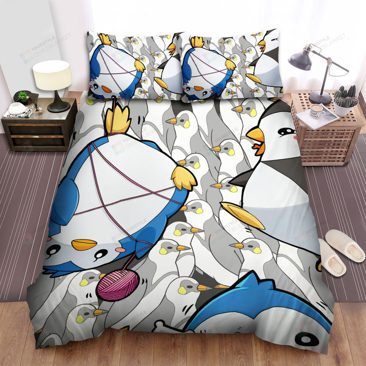 Penguindrum Adorable Penguins Bed Sheets Spread Duvet Cover Bedding Sets