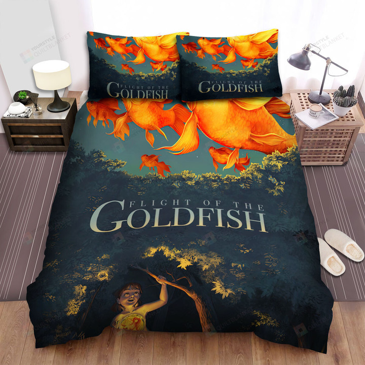 The Goldfish Swimming Over The Forest Bed Sheets Spread Duvet Cover Bedding Sets