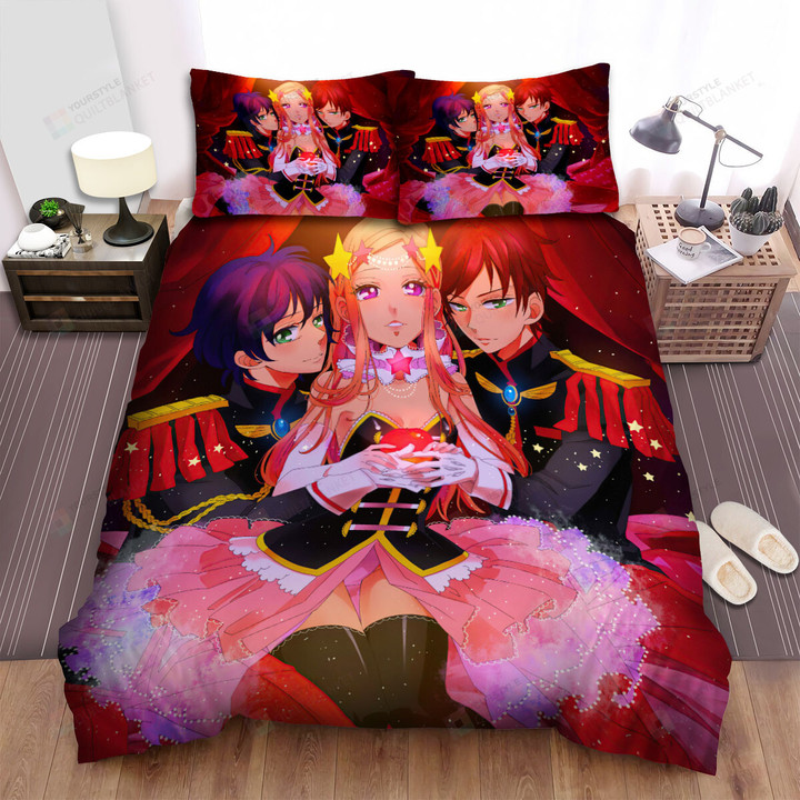 Penguindrum Takakura Brothers & Princess Of The Crystal Bed Sheets Spread Duvet Cover Bedding Sets