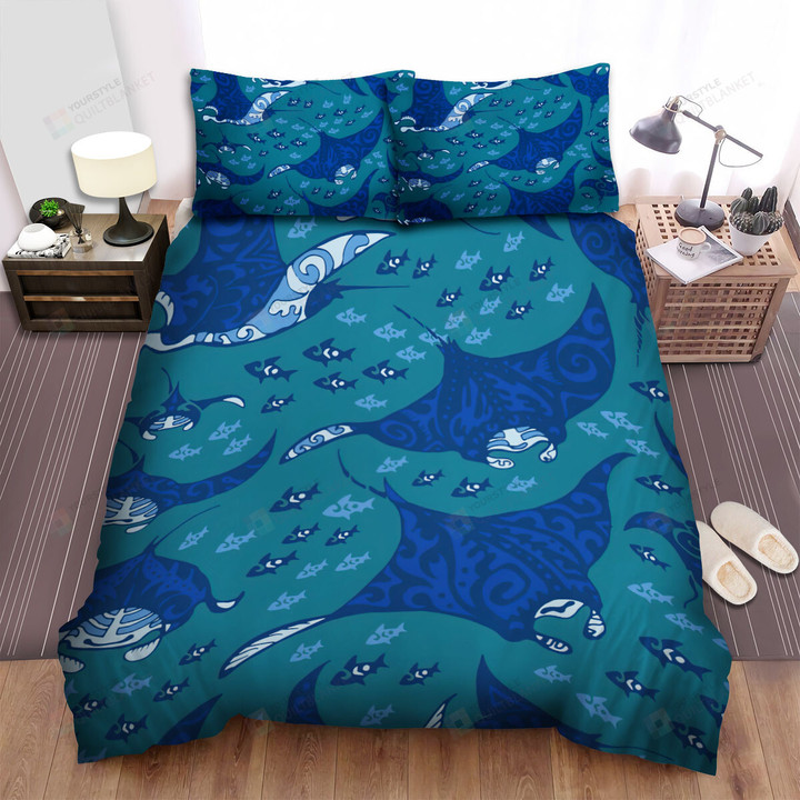The Wildlife - The Pattern On The Ray Fish Bed Sheets Spread Duvet Cover Bedding Sets