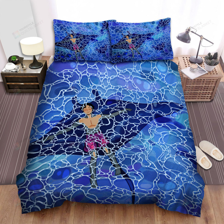 The Ray - Lying On The Manta Ray Bed Sheets Spread Duvet Cover Bedding Sets