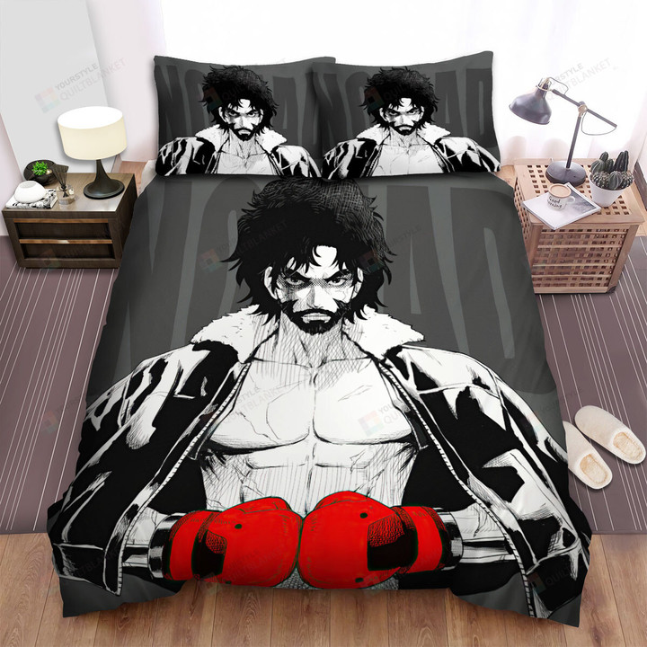 Megalo Box Joe The Nomad In Black & White Bed Sheets Spread Duvet Cover Bedding Sets