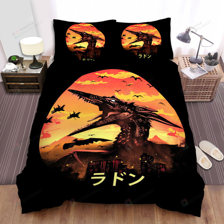 Illusion Negative Space The Pteranodon Bed Sheets Spread Comforter Duvet Cover Bedding Sets