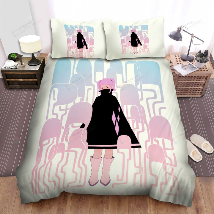 Pink Hair Girl Among Fresno Nightcrawlers Bed Sheets Spread Duvet Cover Bedding Sets