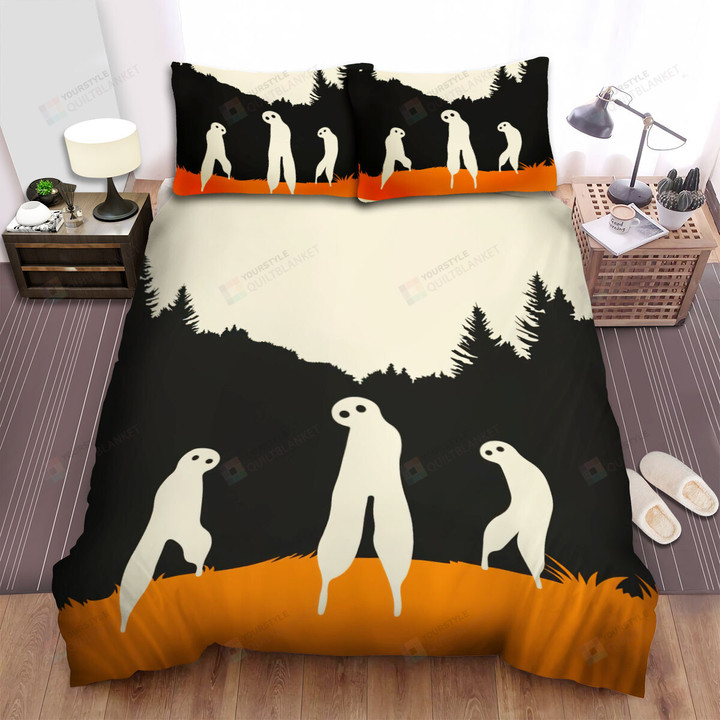 Fresno Nightcrawler Minimal Cryptid Poster Bed Sheets Spread Duvet Cover Bedding Sets