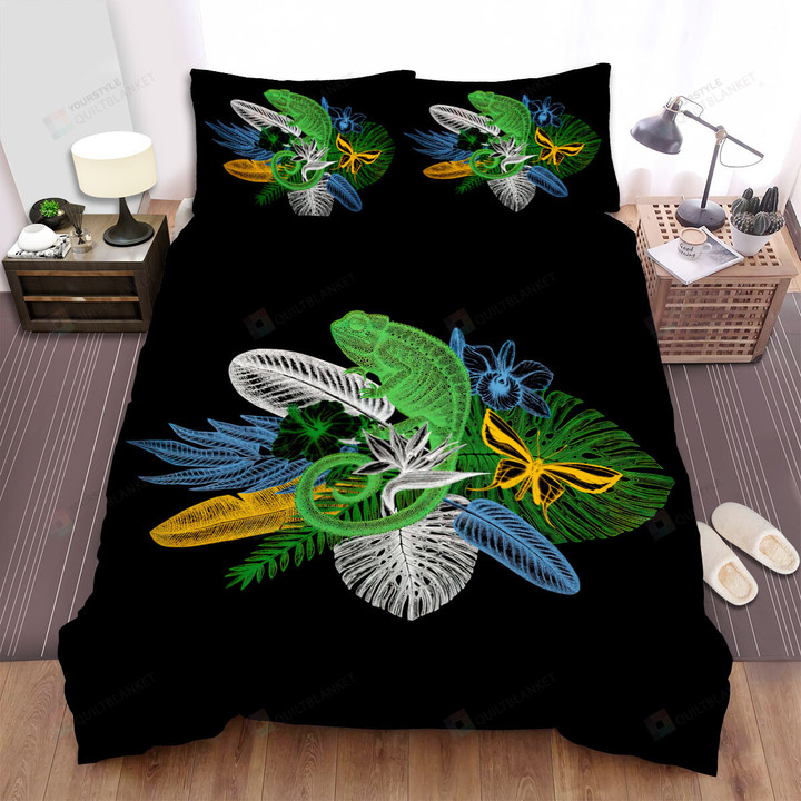 The Chameleon Digital Artwork Bed Sheets Spread Duvet Cover Bedding Sets