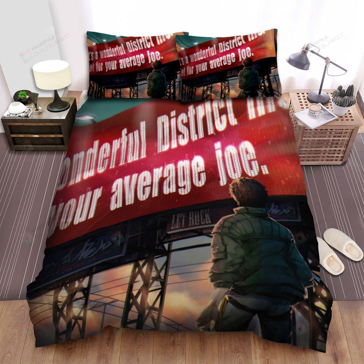 Megalo Box Joe & The Quote Board Digital Art Bed Sheets Spread Duvet Cover Bedding Sets