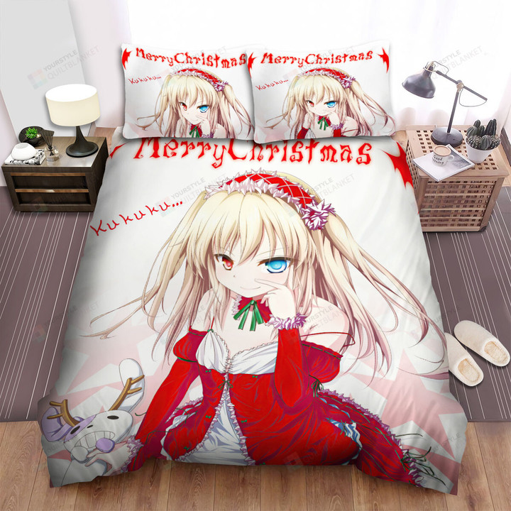 Haganai Merry Christmas From Hasegawa Kobato Bed Sheets Spread Duvet Cover Bedding Sets