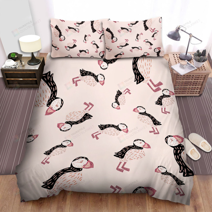 The Wild Animal - The Puffin Seamless Art Bed Sheets Spread Duvet Cover Bedding Sets