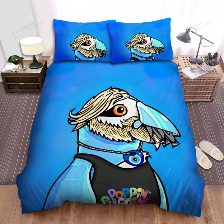 The Wild Animal - The Puffin Has Beard Bed Sheets Spread Duvet Cover Bedding Sets