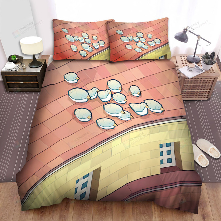 The Wild Animal - The Puffin On A Roof Bed Sheets Spread Duvet Cover Bedding Sets