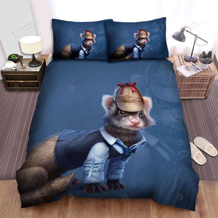 The Wildlife - The Ferret Detective Bed Sheets Spread Duvet Cover Bedding Sets