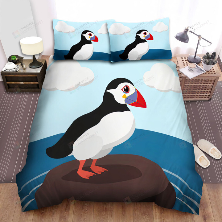 The Wild Animal - The Puffin Feeling Sad Bed Sheets Spread Duvet Cover Bedding Sets
